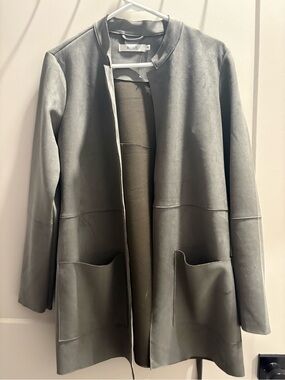 rag & bone Charcoal Collarless Trench Coat